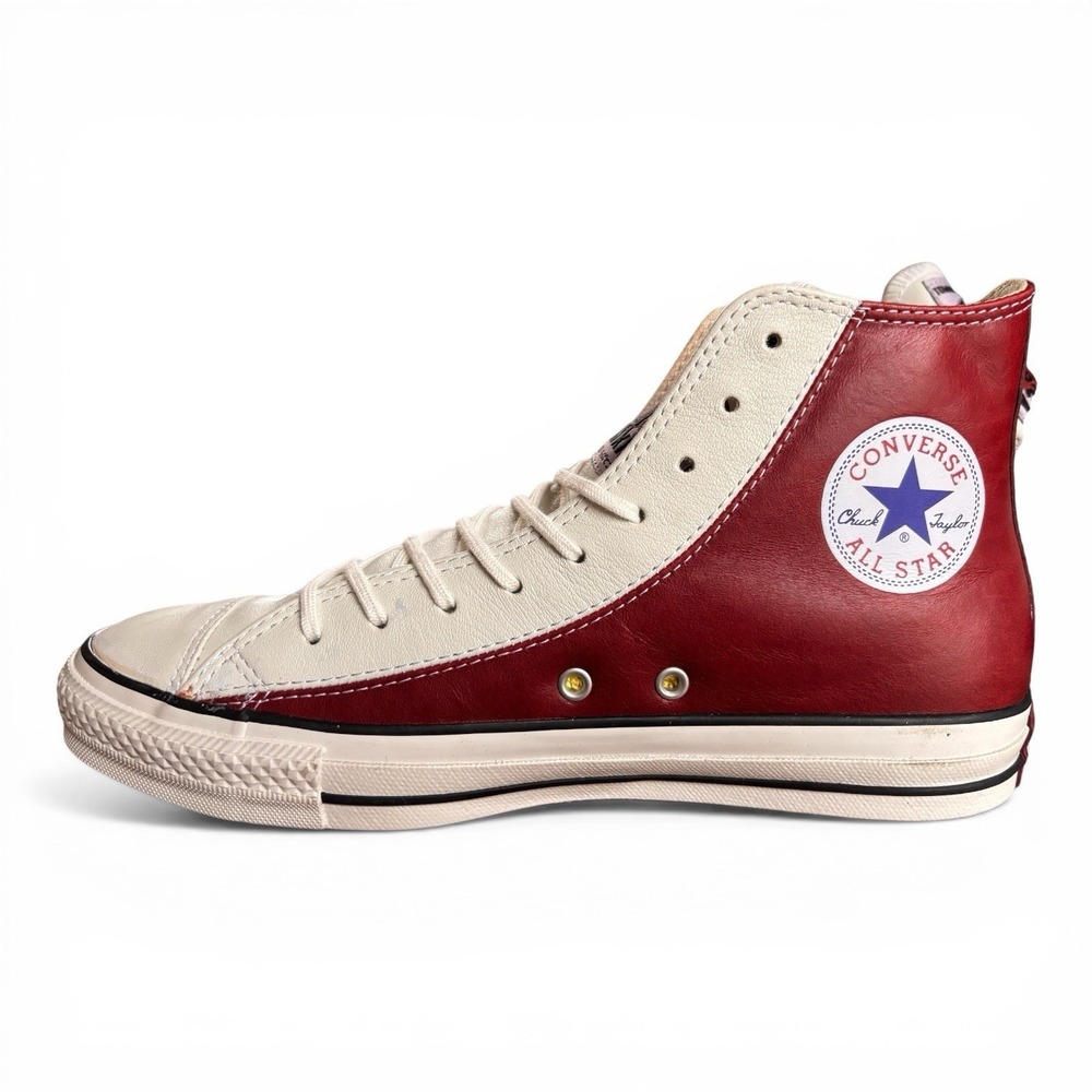 Ashita No Joe/Tomorrow Joe Converse , Leather Red/White , Men's Size US 8 RARE!! - Picture 3 of 12